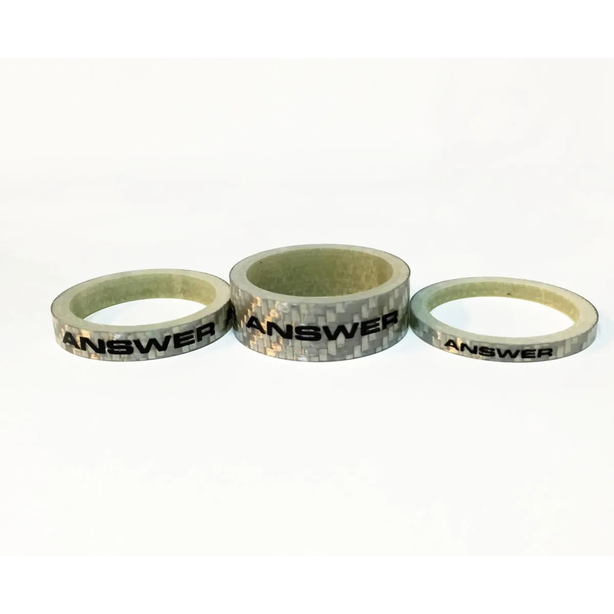 Answer Carbon Spacer 3 Pack Silver